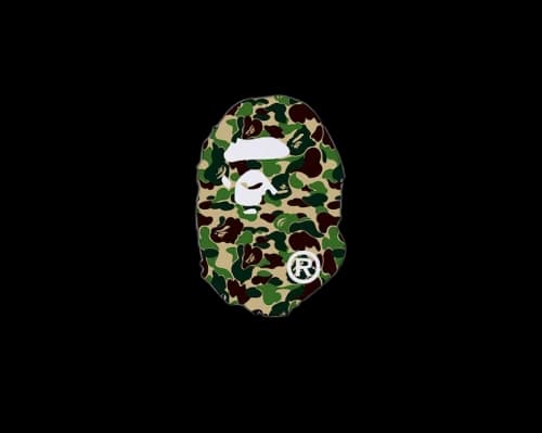BAPE ABC Big Ape Head Tee White/Green