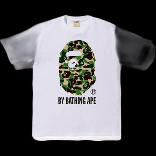 BAPE ABC By Bathing Tee White/Green
