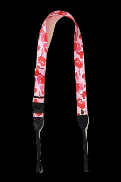 BAPE ABC Camera Wide Strap Pink