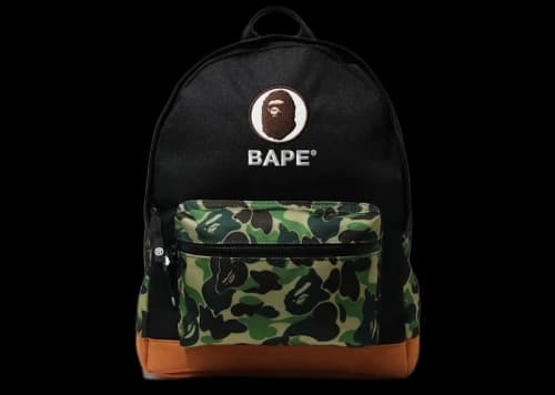 BAPE ABC Camo Ape Head Day Pack Green