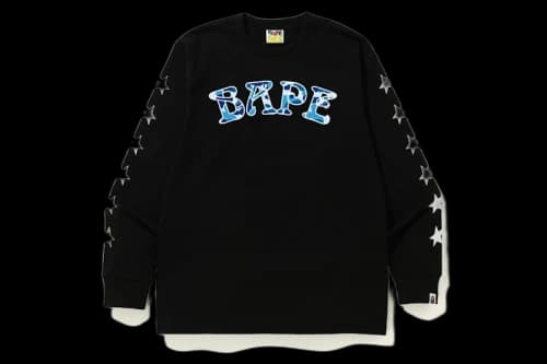 BAPE ABC Camo BAPE 88 L/S Tee Black/Blue