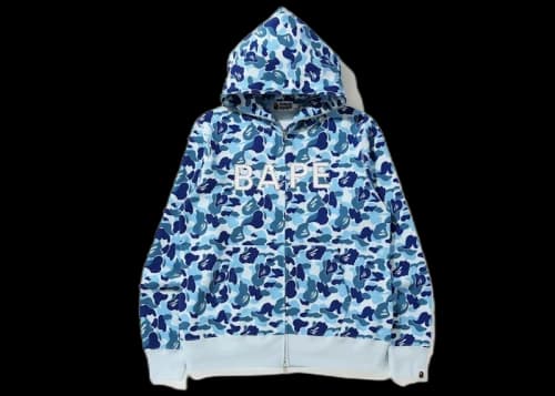 BAPE ABC Camo BAPE Swarvoski Full Zip Hoodie Blue