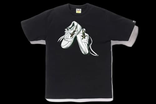 BAPE ABC Camo Bapesta Tee Black/Green