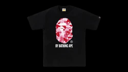 BAPE ABC Camo By Bathing Ape Tee (SS26) Black/Pink