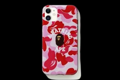 BAPE ABC Camo College iPhone 11 Case Pink