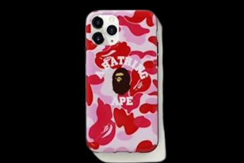 BAPE ABC Camo College iPhone 11 Pro Case Pink