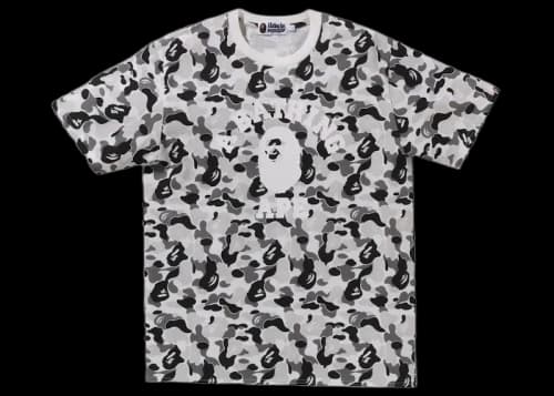 BAPE ABC Camo College Tee Grey
