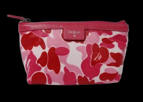 BAPE ABC Camo Cosme Pouch Pink