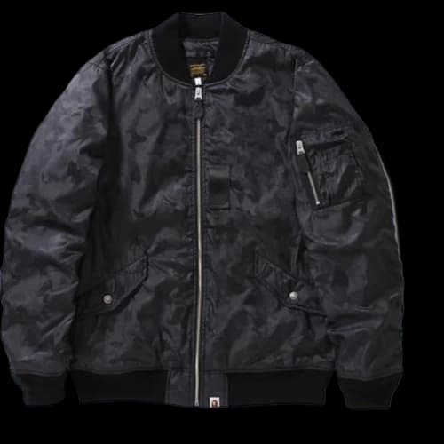 BAPE Abc Camo Jacquard Bomber Jacket Jacket Black