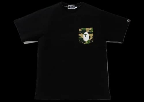 BAPE ABC Camo Pocket Tee Black/Green