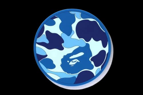 BAPE ABC Camo Rubber Coaster Blue