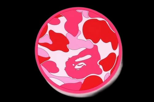 BAPE ABC Camo Rubber Coaster Pink