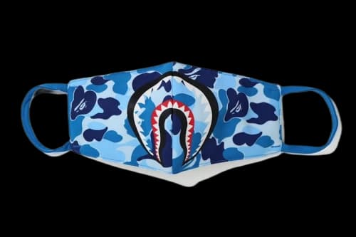 BAPE ABC Camo Shark Mask (SS20) Blue