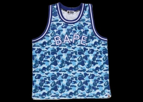BAPE ABC Camo Tank Top Blue