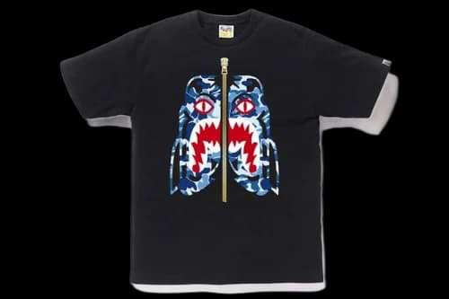 BAPE ABC Camo Tiger Tee Black/Blue