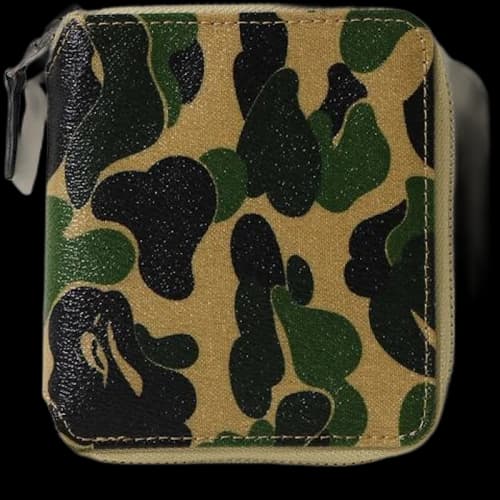 BAPE ABC Canvas (M) Wallet Green