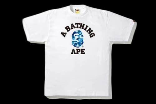 BAPE ABC College Tee White/Blue