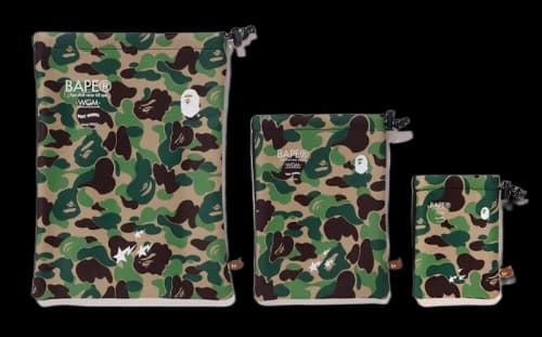 BAPE ABC Gadgets Pouch Set (SS18) Green