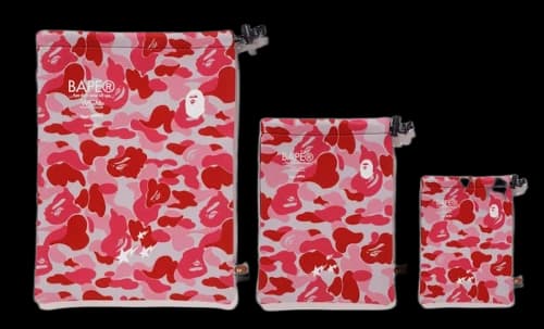 BAPE ABC Gadgets Pouch Set (SS18) Pink