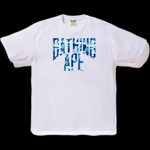 BAPE ABC NYC Logo Tee White/Blue