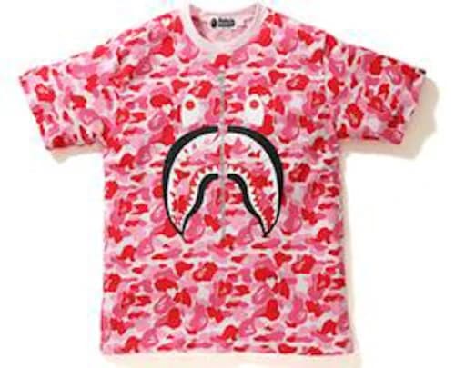 BAPE ABC Shark Tee Pink