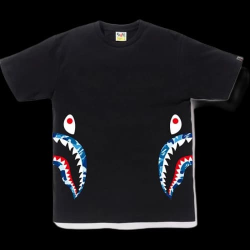 BAPE ABC Side Shark Tee Black/Blue