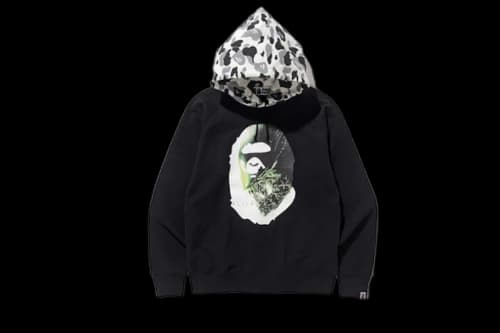 BAPE Alienposter Ape Head Pullover Hoodie Black