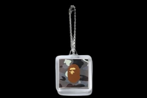 BAPE Ape Head City Camo Keychain Black