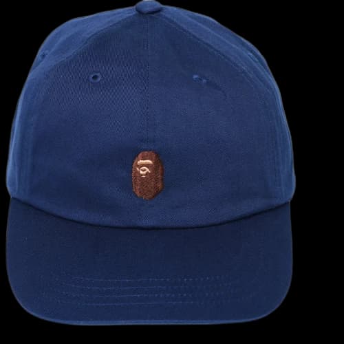 BAPE Ape Head Embroidery Panel Cap Navy