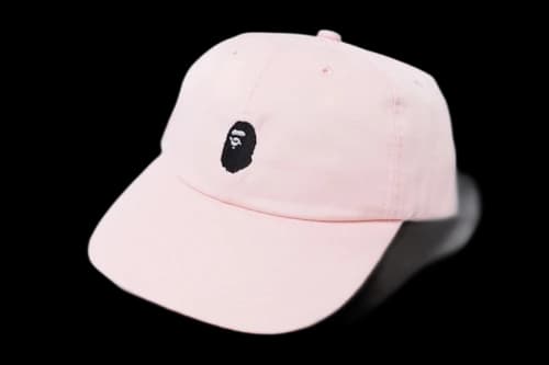 BAPE Ape Head Embroidery Panel Cap Pink/Black