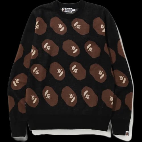 BAPE Ape Head Knit Black
