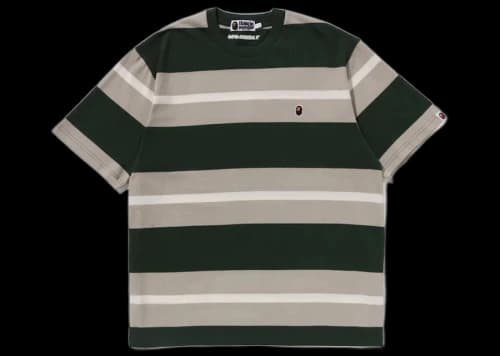 BAPE Ape Head One Point Hoop Tee Green