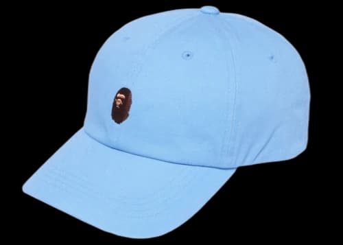 BAPE Ape Head One Point Panel Cap (SS22) Sax Blue
