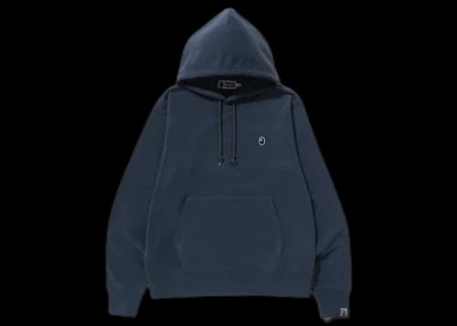 BAPE Ape Head One Point Pullover Hoodie Navy