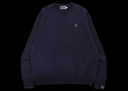 BAPE Ape Head One Point Relaxed Fit Crewneck Purple