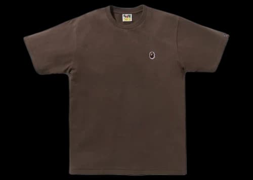 BAPE Ape Head One Point Tee Brown