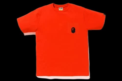 BAPE Ape Head Pocket Tee Orange