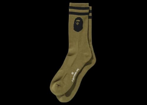 BAPE Ape Head Socks Olivedrab