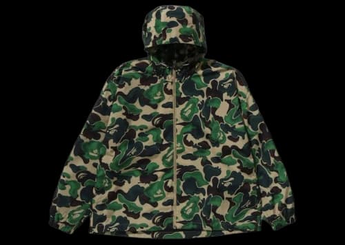 BAPE Art Camo Lightweight Hoodie Jacket Green