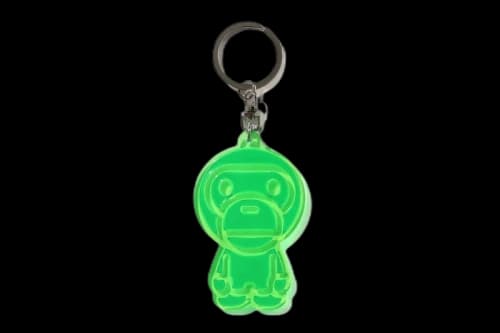 BAPE Baby Milo Reflective Keychain Green