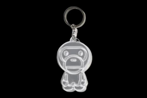 BAPE Baby Milo Reflective Keychain White