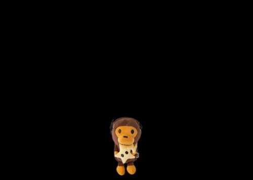 BAPE Baby Milo Sta Plush Mobile Phone Pouch Brown