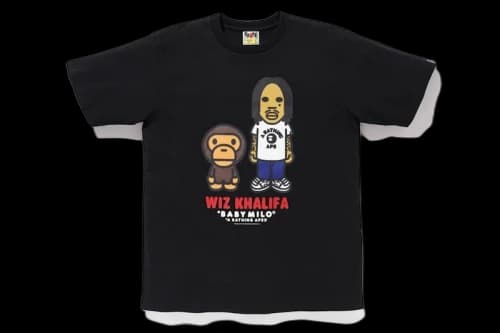 BAPE Baby Milo x Wiz Khalifa Tee Black