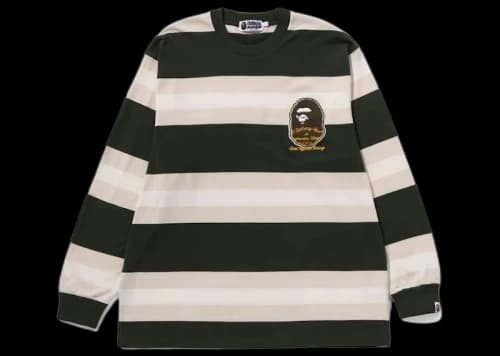 BAPE Badge Hoop L/S Tee Green