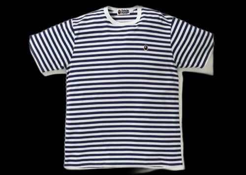 BAPE Big College Hoop Tee Navy