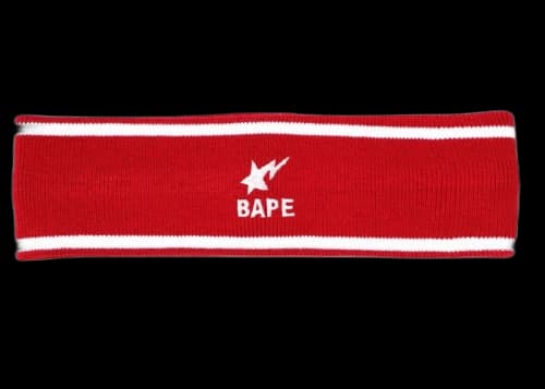 BAPE Bapesta Headband Red