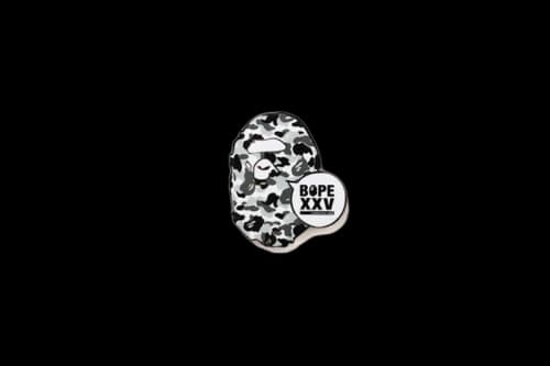 BAPE Bapexclusive Kyoto XXV Ape Head Pintrill Pins White