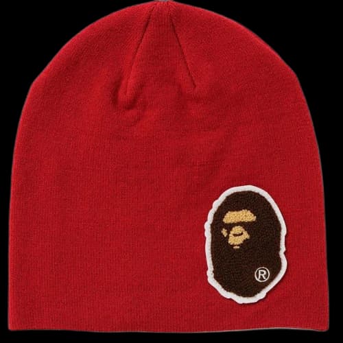 BAPE Big Ape Head Knit Cap Red