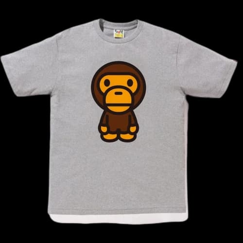 BAPE Big Baby Milo Tee Grey
