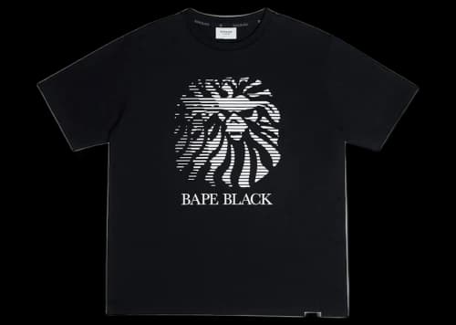 BAPE BLACK Faded Logo Tee Black